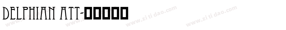 Delphian ATT字体转换